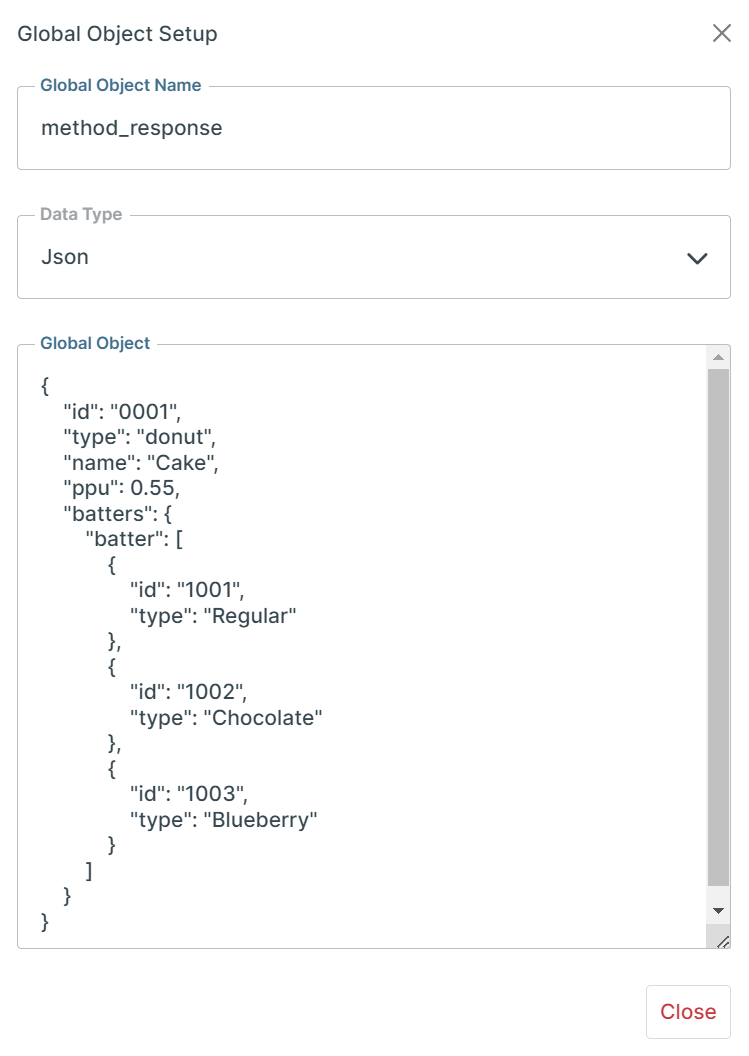 Global Object Setup.